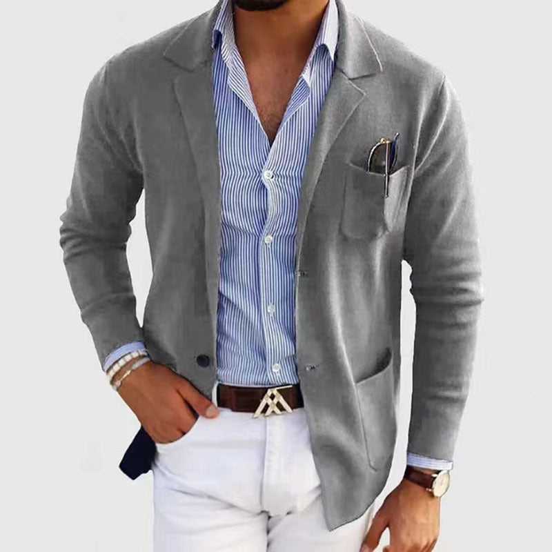Herren eleganter Strickblazer Heidi-Mode
