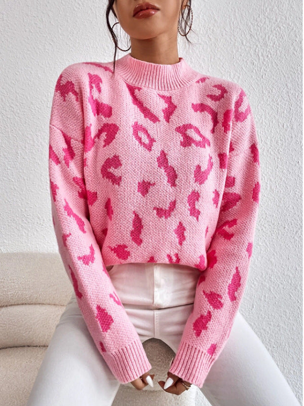 Damen modischer Pullover mit auffälligem Tiermuster und bequemer Passform Heidi-Mode