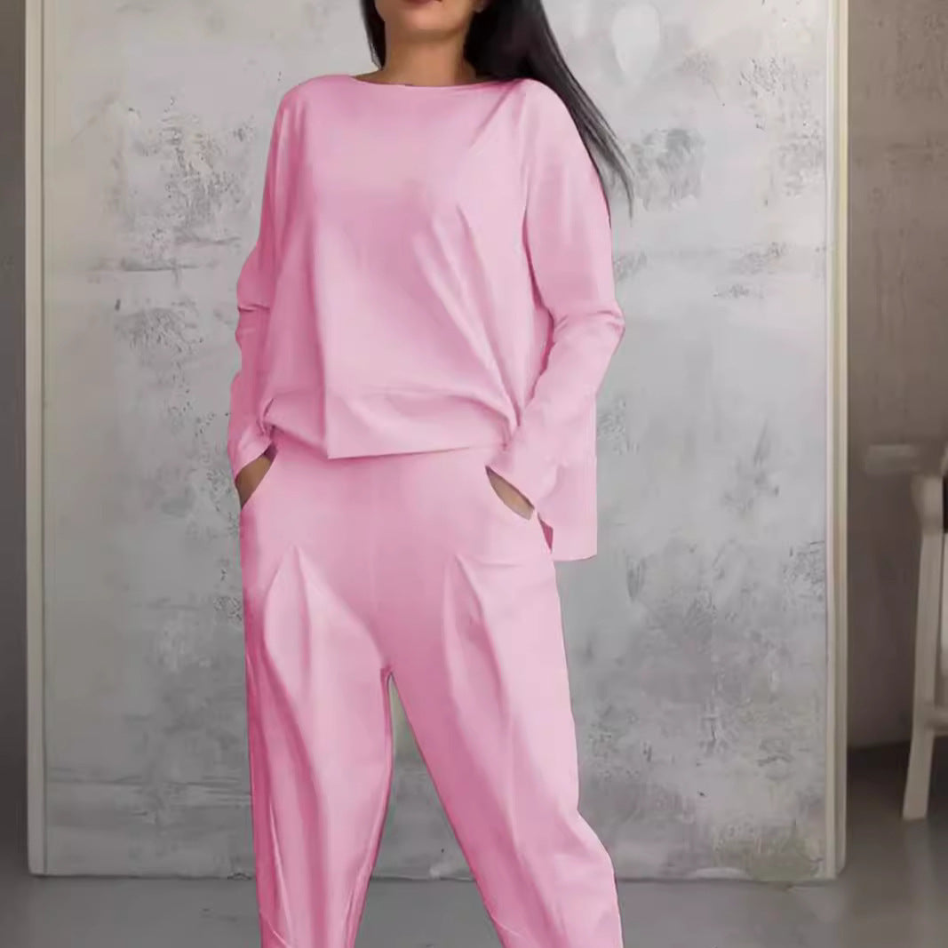 Damen lässiges Zweiteiliges Set aus hochwertiger Viskose Heidi-Mode