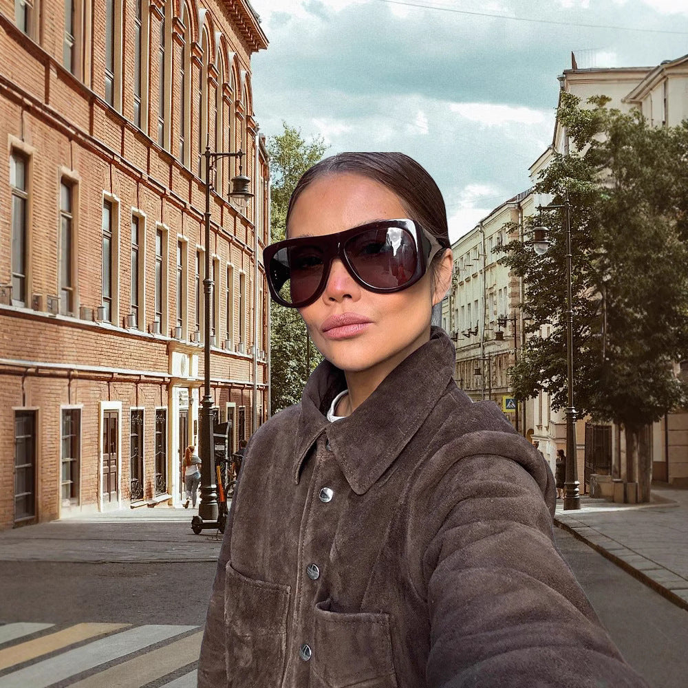 Damen Modische Wildlederjacke mit strukturiertem Design und praktischen Taschen Heidi-Mode