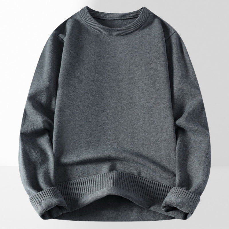 Damen bequemer und eleganter Rundhalsausschnitt Pullover Heidi-Mode