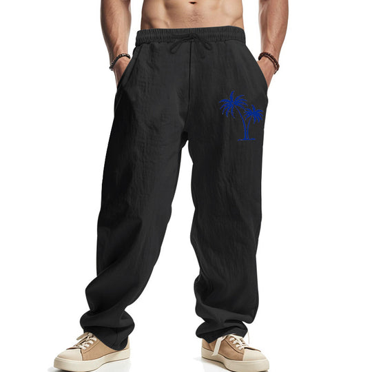 Herren Legere Freizeithose mit seitlichem Logodruck Heidi-Mode