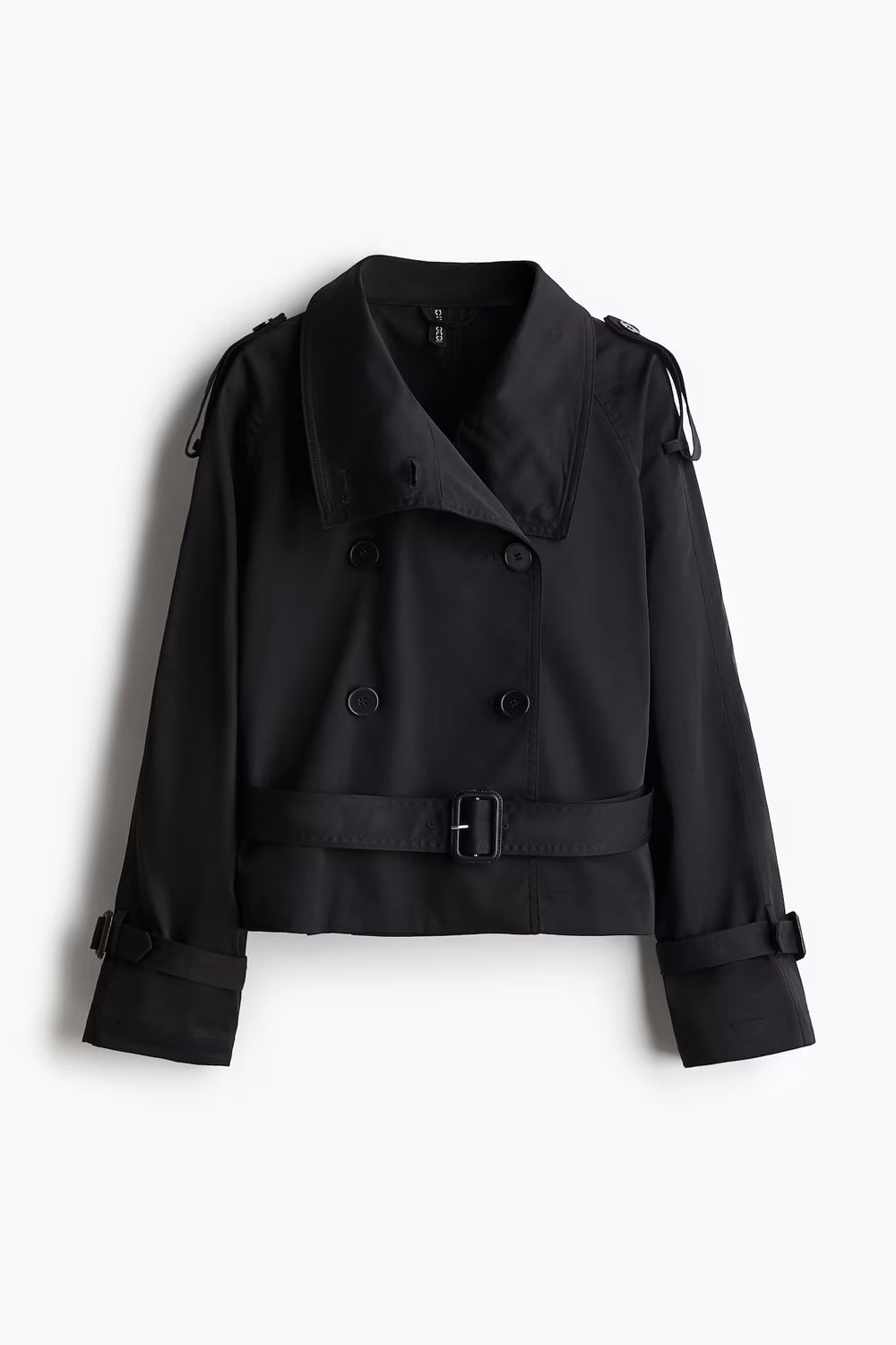Damen modische Trenchjacke mit Gürtel und doppelter Knopfaiusschnitt Heidi-Mode