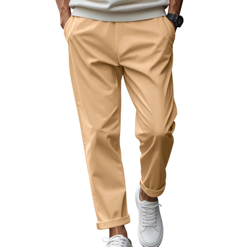 Herren elegante Chino-Hose mit bequemem Bund und modischem Schnitt Heidi-Mode