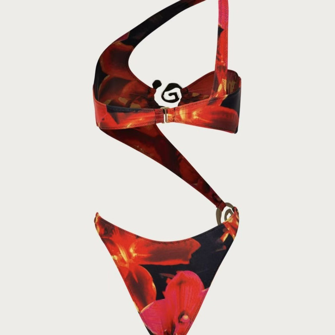 Damen Bikini mit asymmetrischem Design und eleganten Akzenten Heidi-Mode