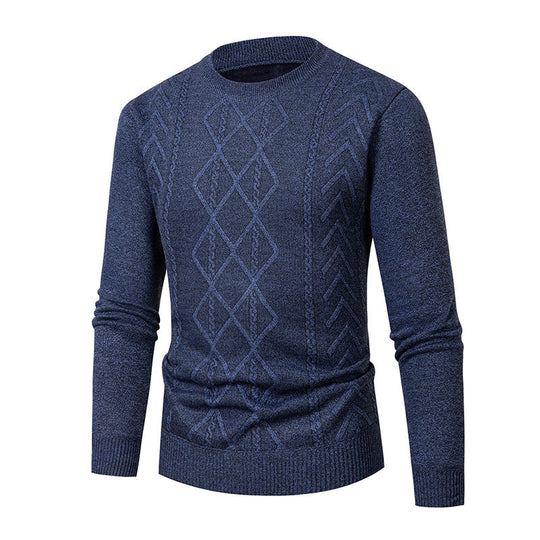 Herren Pullover mit strukturiertem Zopfmuster Heidi-Mode