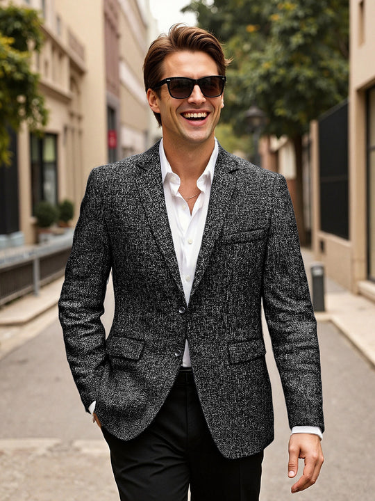 Herren eleganter Blazer aus Wolle Heidi-Mode