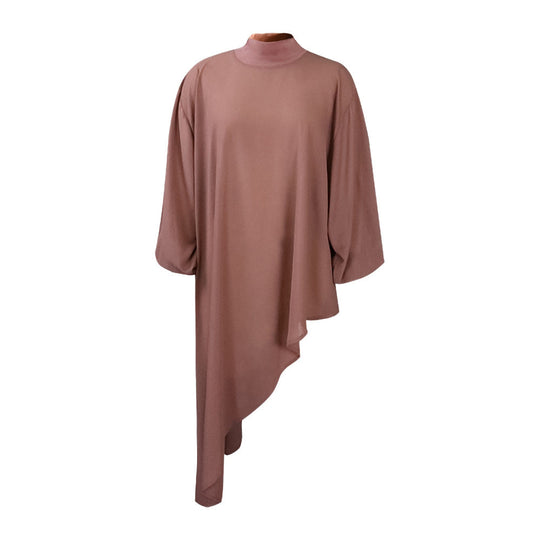 Heidi-Mode | Damen Oversized Parka mit Lockeren Ärmeln und Asymmetrischem Saum