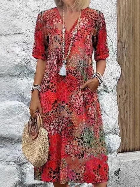 Femme Bohemian Chic Tunika Kleid Heidi-Mode