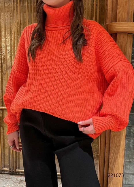 Heidi-Mode | Strick Woll Rollkragenpullover Für Damen