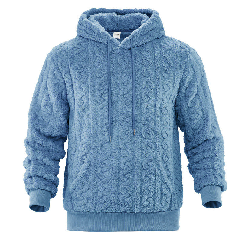 Damen Kuscheliger Fleece-Hoodie mit Strukturmuster Heidi-Mode