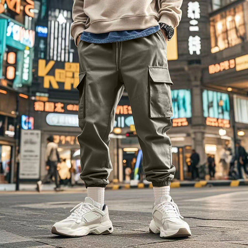Herren Cargo-Jogginghose mit praktischen Taschen und elastischem Bund Heidi-Mode