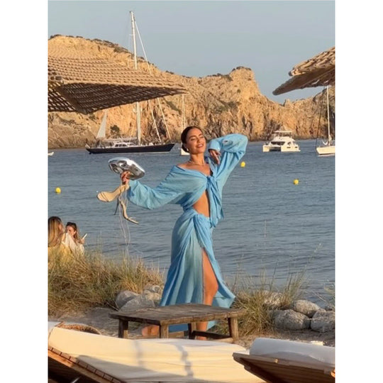 Damen elegante luftige Strandanzug Heidi-Mode