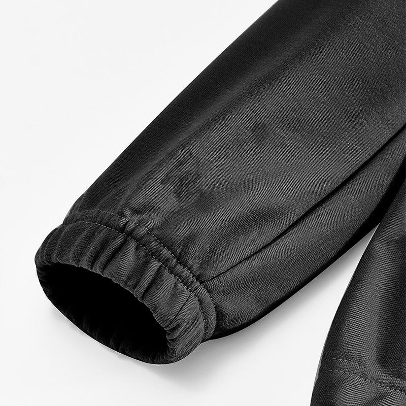 Herren modisches Sweatshirt mit Kragen details Heidi-Mode