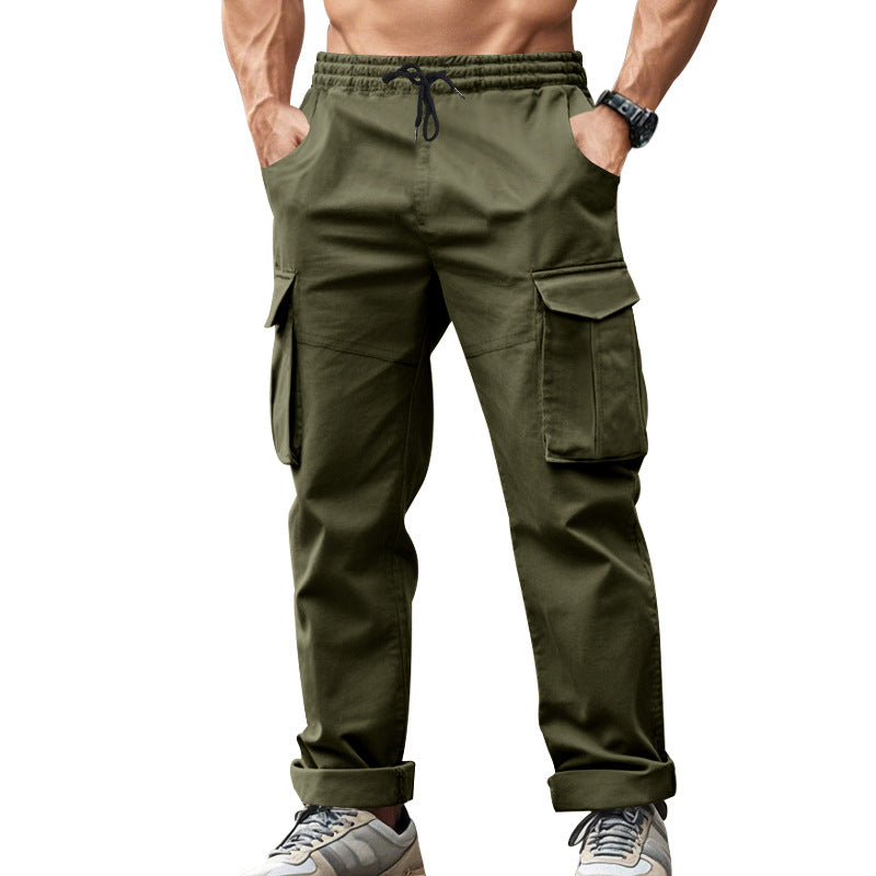Herren Cargo-Hose mit praktischen Seitentaschen und elastischem Bund Heidi-Mode