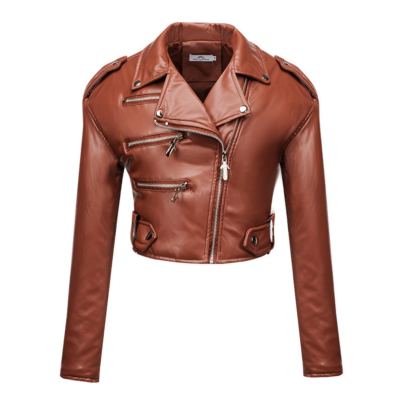 Heidi-Mode | Kurze PU-Lederjacke