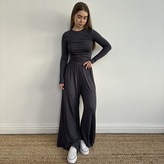 Damen Lässiges Sportoutfit mit weitem Schnitt Heidi-Mode