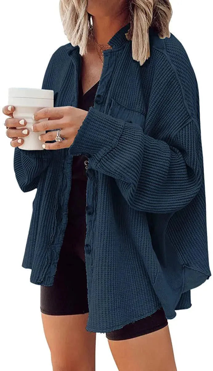 Heidi-Mode | Damen unregelmäßige Hemdjacke