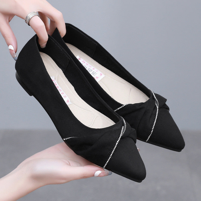 Damen Ballerinas mit dekorativem Knoten-Detail und bequemer Innensohle Heidi-Mode