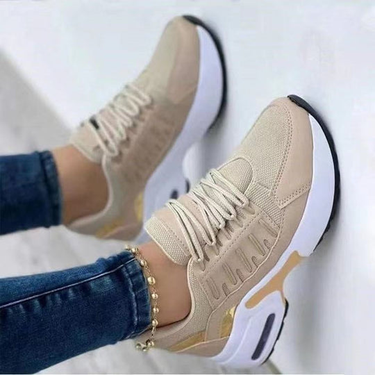 Damen Sportliche Air Max Sneakers mit atmungsaktiver Oberflächenstruktur Heidi-Mode