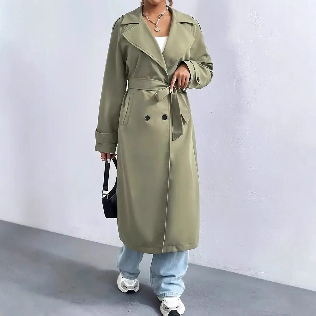 Damen Trenchcoat mit modernem Schnitt von Heidi-Mode