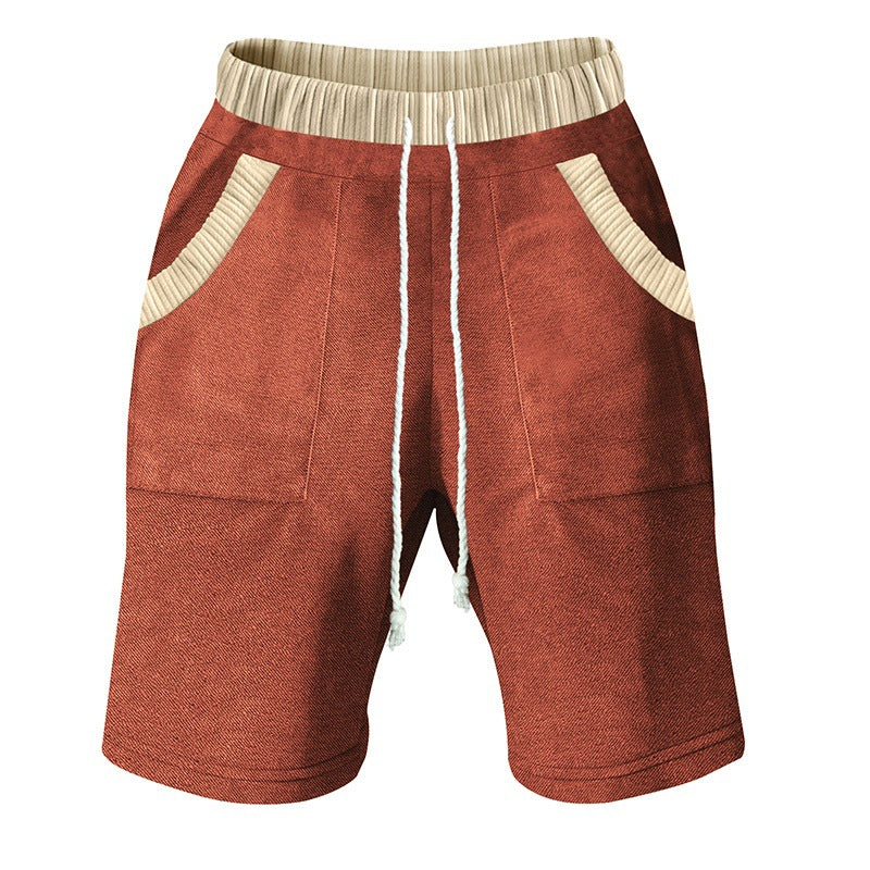 Herren Freizeit-Shorts mit elastischem Bund und praktischen Seitentaschen Heidi-Mode