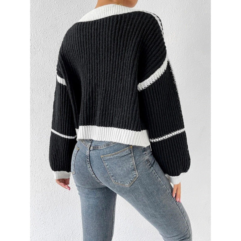 Damen Großer Strickcardigan mit voluminösen Ärmeln Heidi-Mode