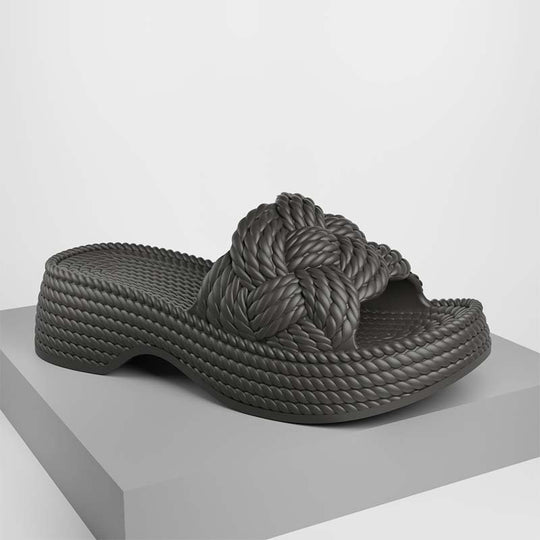 Damen modische Badeschuhe mit strukturiertem Obermaterial Heidi-Mode