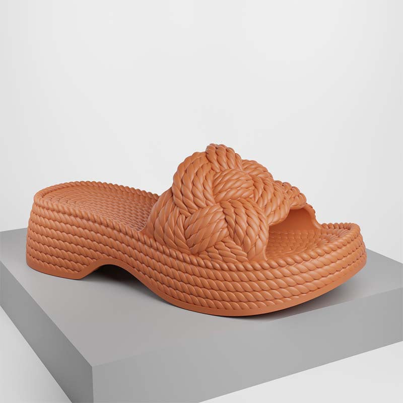 Damen modische Badeschuhe mit strukturiertem Obermaterial Heidi-Mode