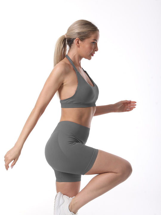 Damen Sport-BH und Shorts Set Heidi-Mode