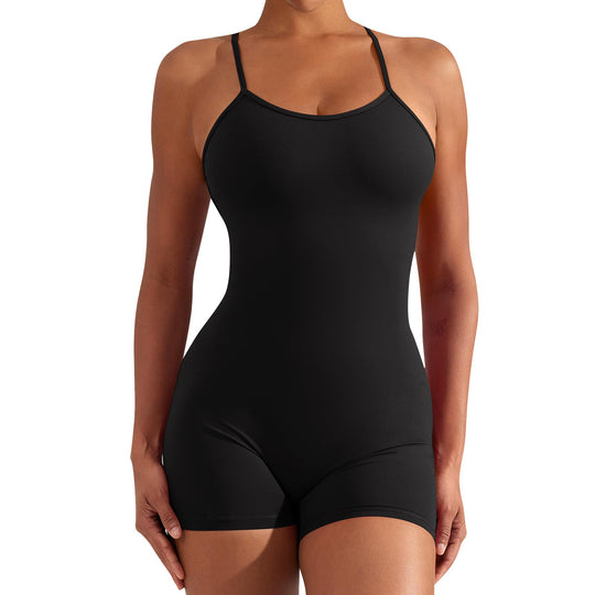 Damen Sportlicher Einteiler für Fitness und Schwimmen Heidi-Mode