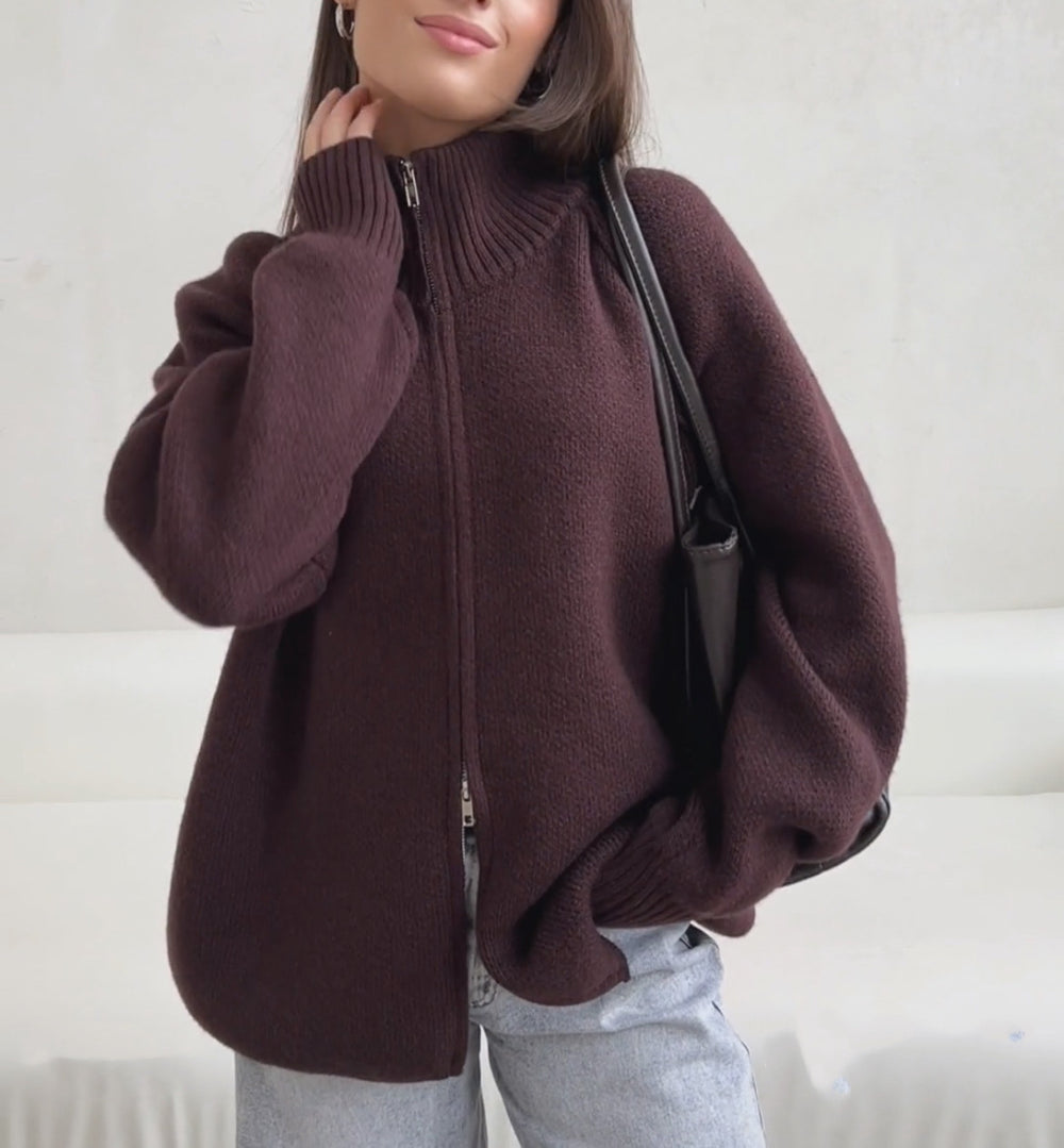 Damen modischer Strickpullover Heidi-Mode