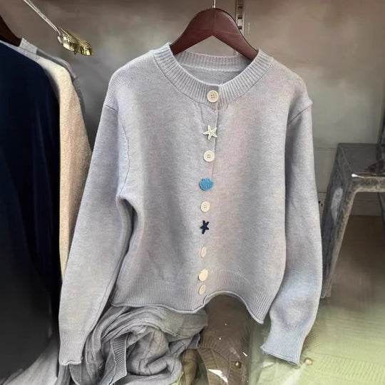 Damen verspielter Strickpullover Heidi-Mode