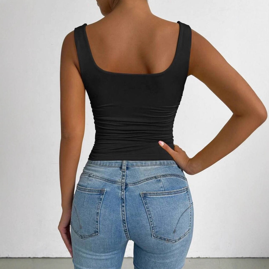 Damen Figurbetontes Top Heidi-Mode