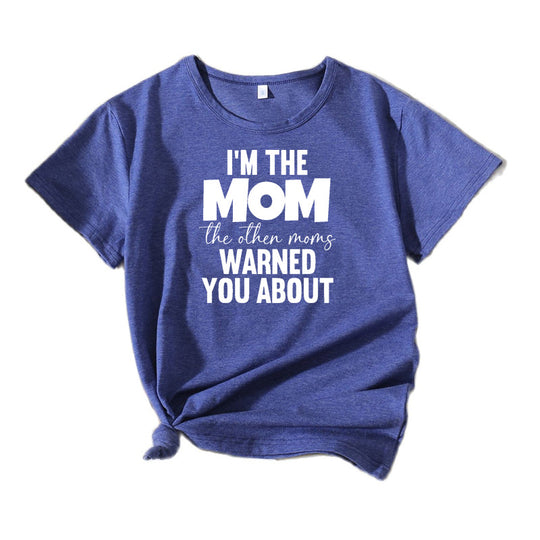 Frauen Casual Mama Spruch T-Shirt Heidi-Mode