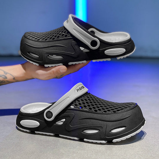 Herren Atmungsaktive Clogs mit verstellbarem Riemen Heidi-Mode