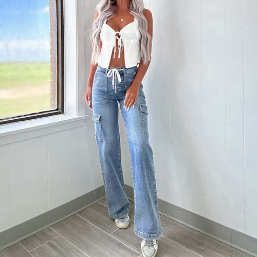 Damen Cargo-Jeans im lässigen Design Heidi-Mode