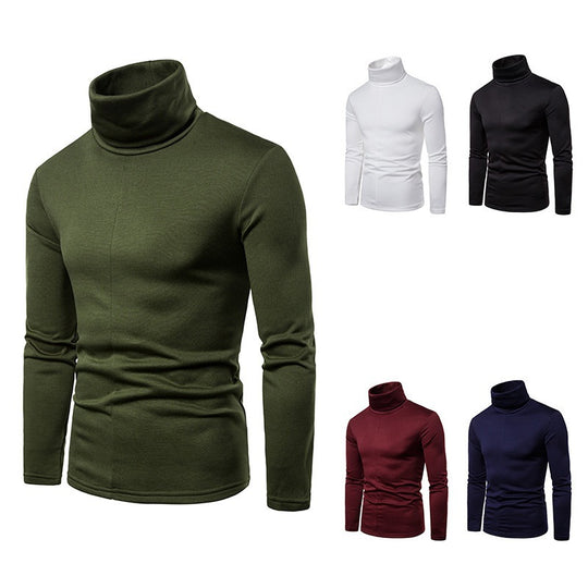 Herren Rollkragenpullover aus weichem Strickmaterial Heidi-Mode