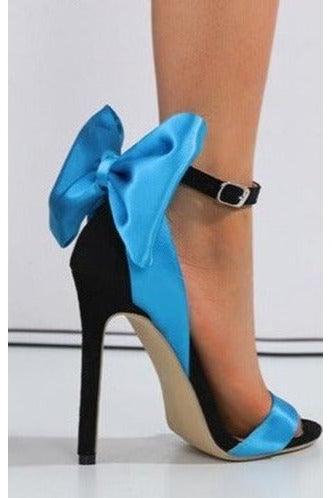 Heidi-Mode | Elegante Große Schleife High Heel Sandalen