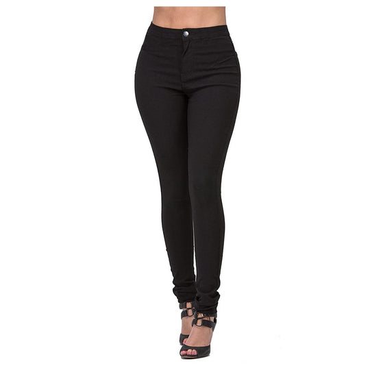 Damen Hochgeschnittene Slim Fit Jeans mit dehnbarem Stoff und unverzichtbarem Komfort Heidi-Mode