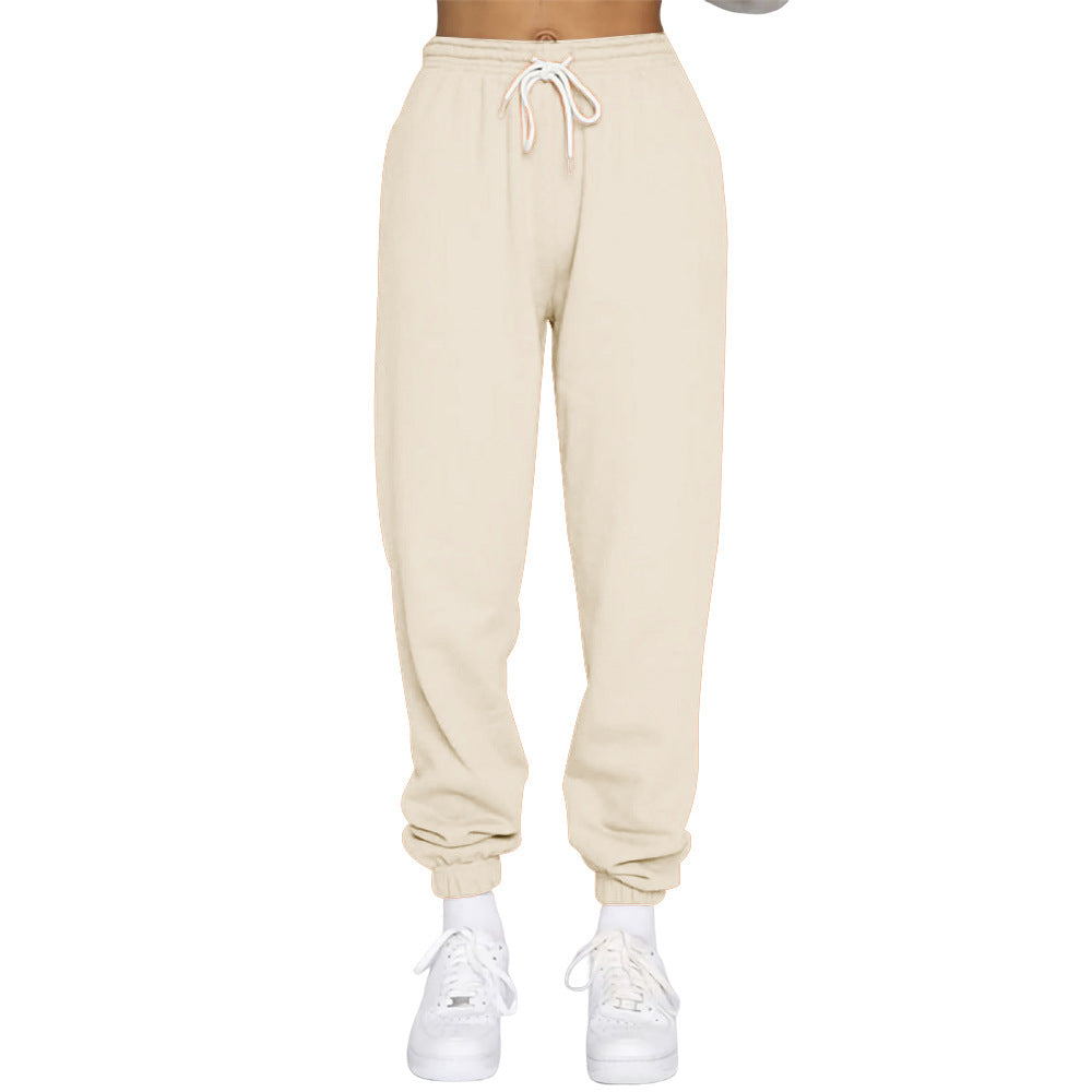 Damen Komfortable Jogginghose mit verstellbarem Bund und elastischen Bündchen Heidi-Mode