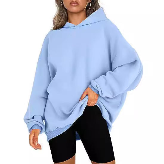 Damen Oversized Hoodie mit lässigem Schnitt und Kapuze Heidi-Mode