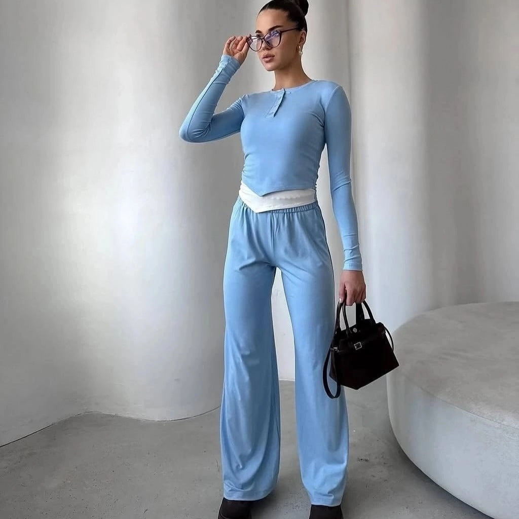 Damen Loungewear-Set mit elegantem Schnitt und bequemer Passform Heidi-Mode