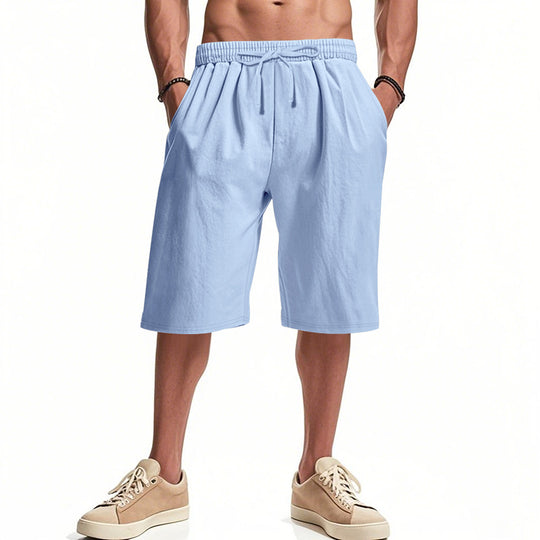 Herren bequeme Cargo-Shorts mit elastischem Bund und großzügigen Taschen Heidi-Mode