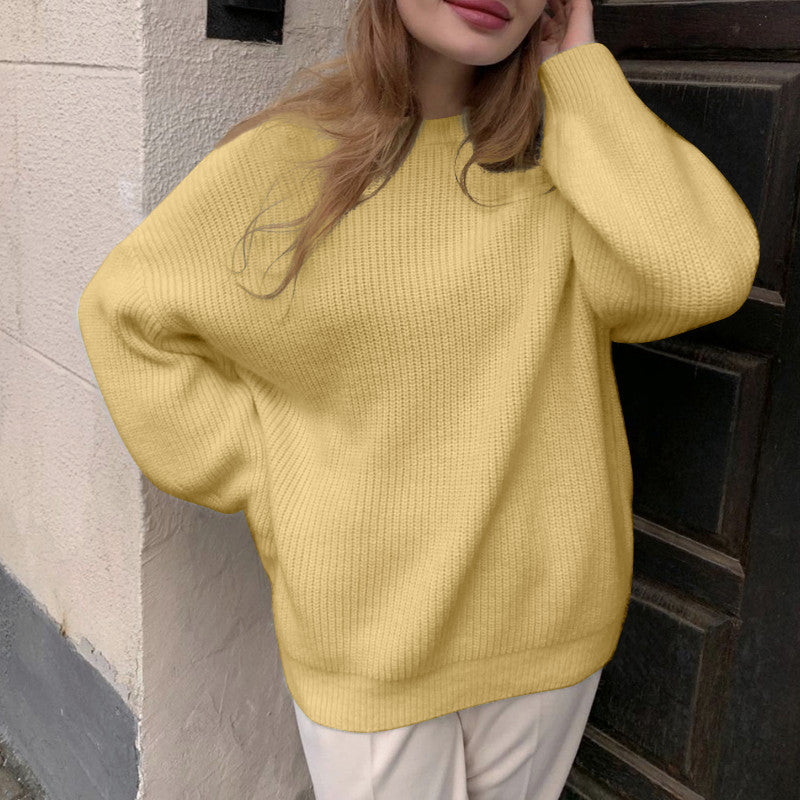 Damen Oversized Pullover aus hochwertigem Strick Heidi-Mode