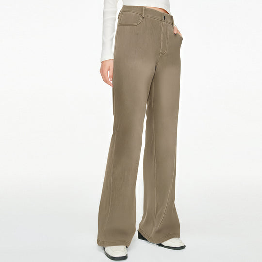 Damen weite Jeanshose mit hohen Bündchen und komfortablem Schnitt Heidi-Mode