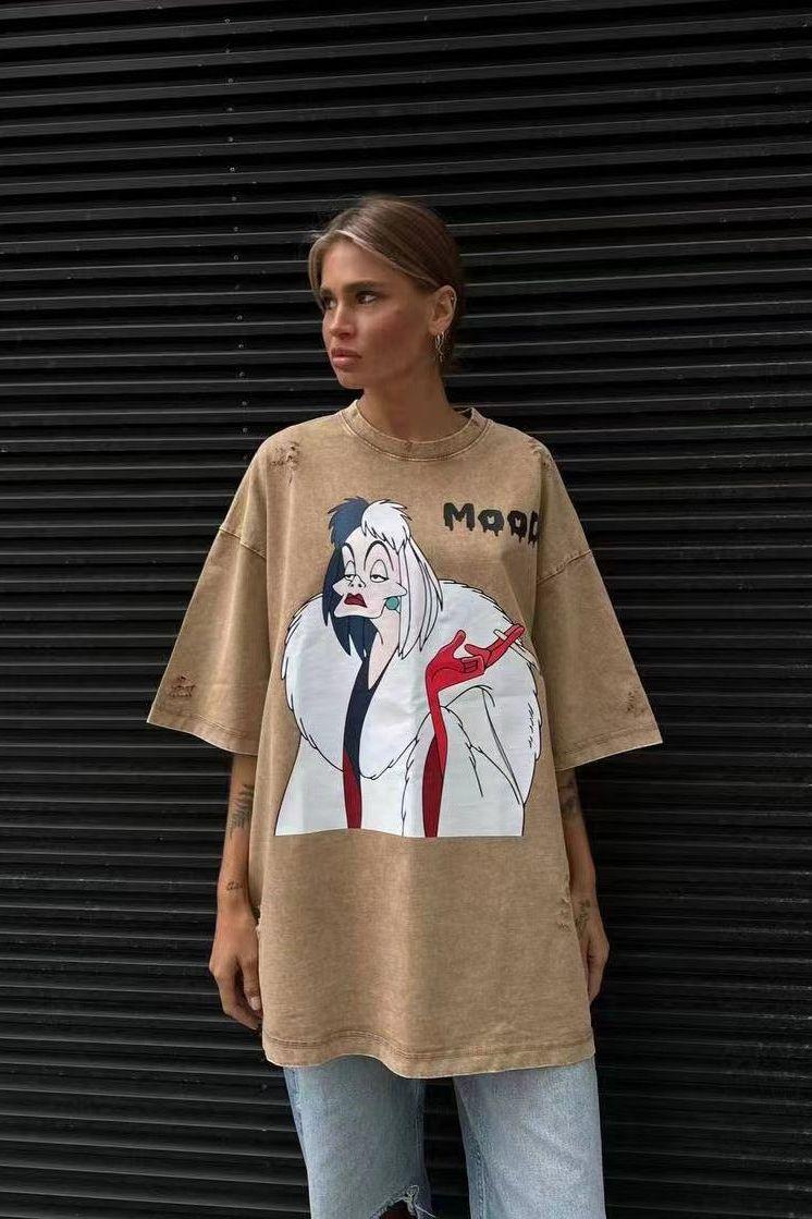 Heidi-Mode | Cartoon Druckdesign T-Shirt