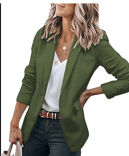 Damen komfortable Blazerjacke mit strukturiertem Design und eleganten Akzenten Heidi-Mode