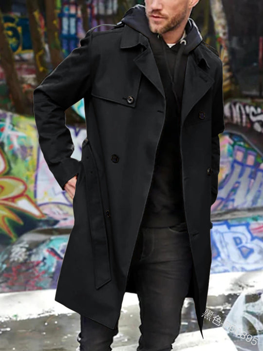Herren Trenchcoat mit klassischem Stil Heidi-Mode