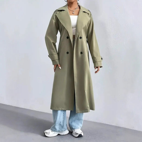 Damen Trenchcoat mit modernem Schnitt von Heidi-Mode